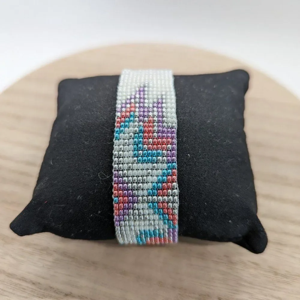 Loom Beaded Bracelet Colorful Starburst